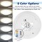 Luxrite 11 Inch LED Flush Mount Light 5CCT 2700K-5000K 20W 1500LM Dimmable Damp Rated Energy Star ETL LR23158-1PK - alternate 8